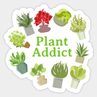 Plant Addict Sticker